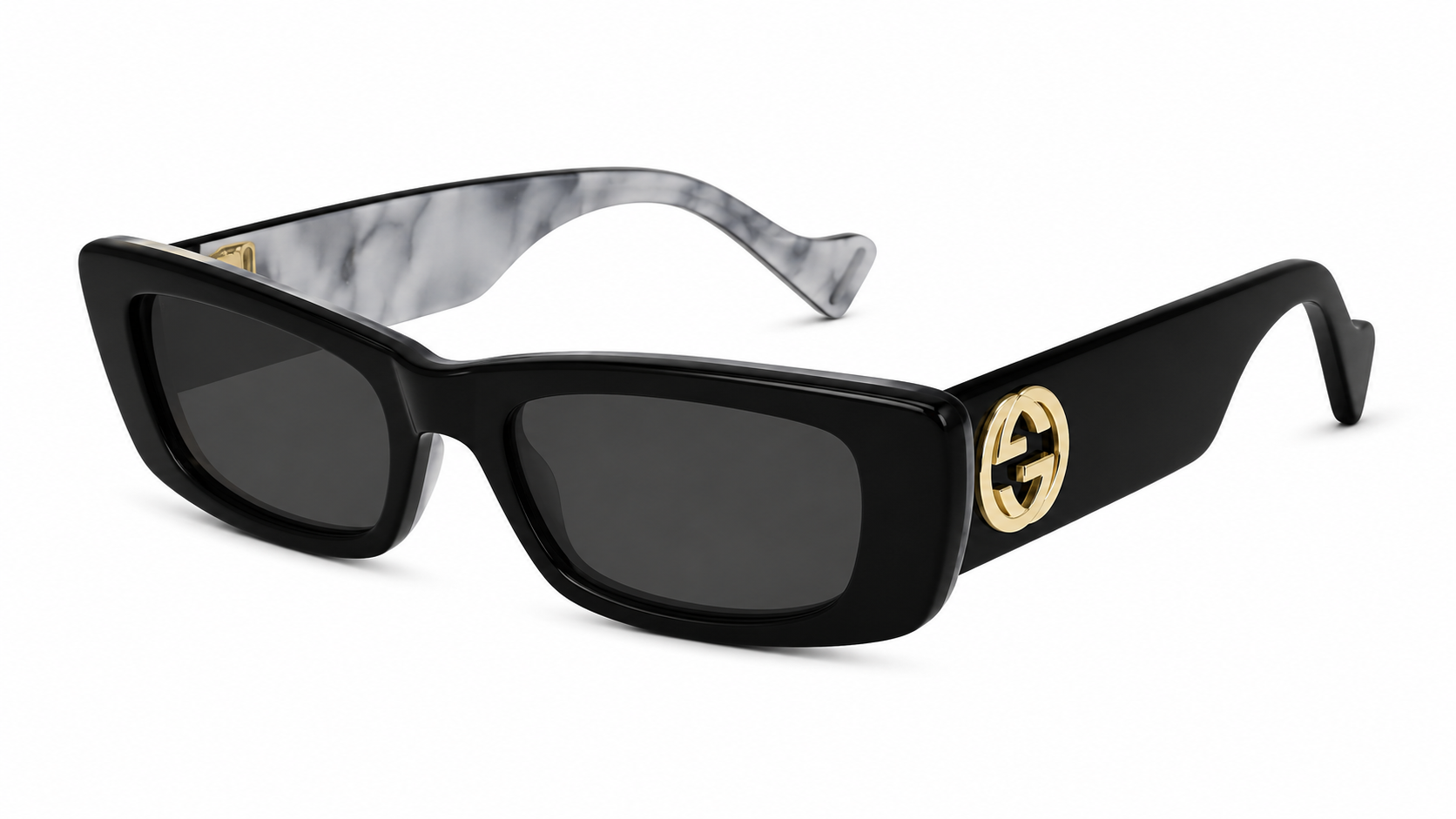 Gucci GG0516S Black Rectangle Sunglasses