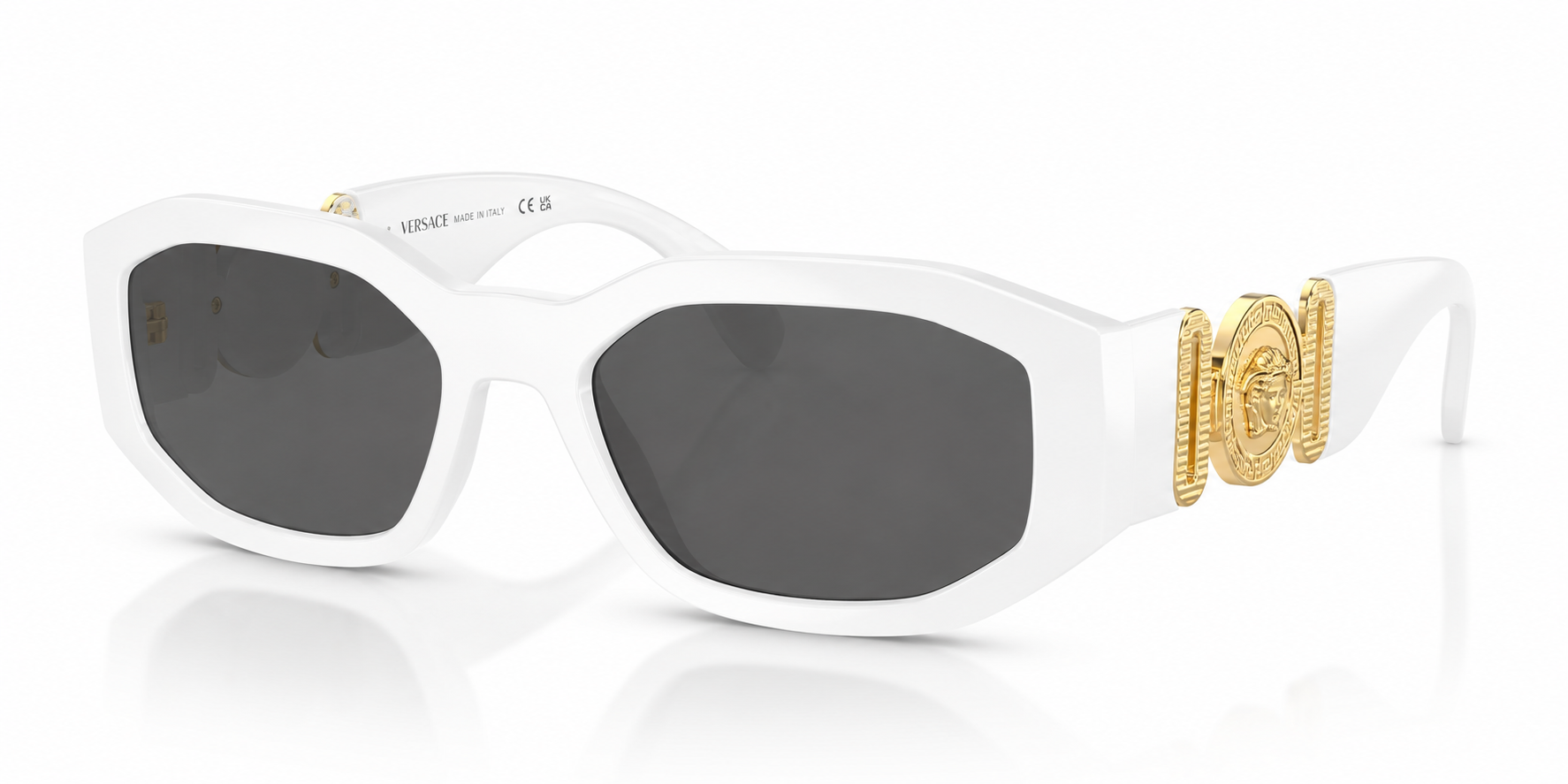 Versace White Medusa Biggie Sunglasses
