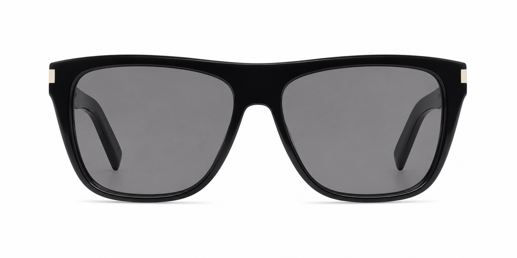 Saint Laurent SL 1 K Black Rectangle Sunglasses