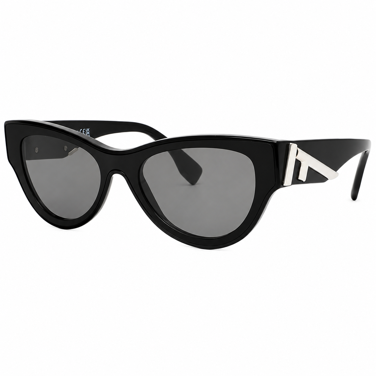 Fendi FE40135I Black Cat Eye Sunglasses