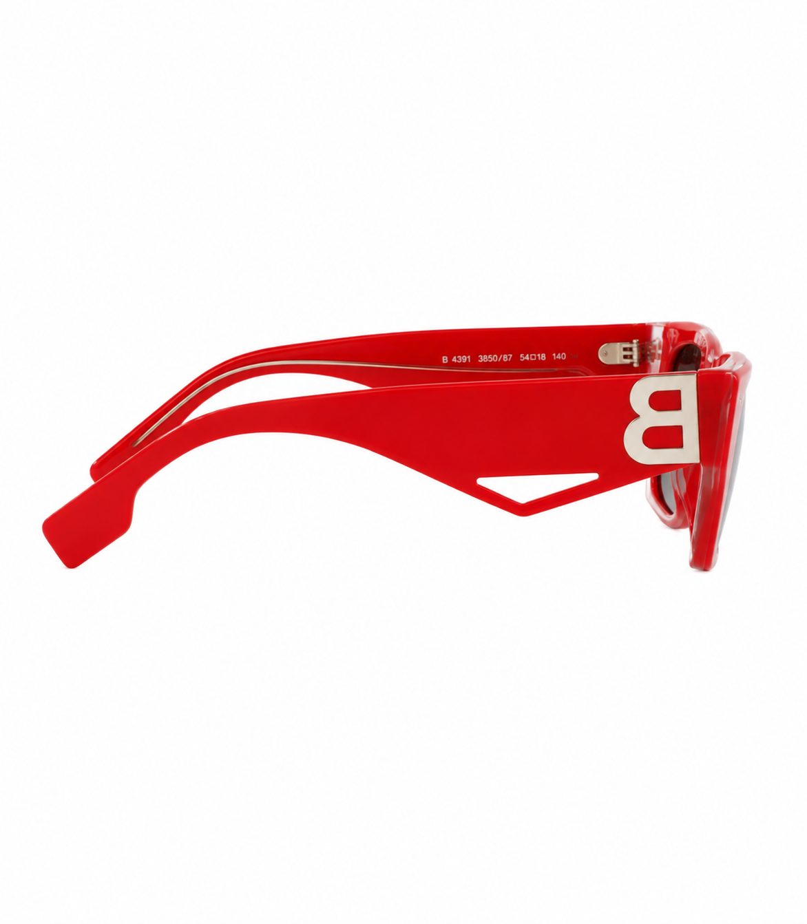 Burberry Poppy BE4336 Red Rectangle Sunglasses