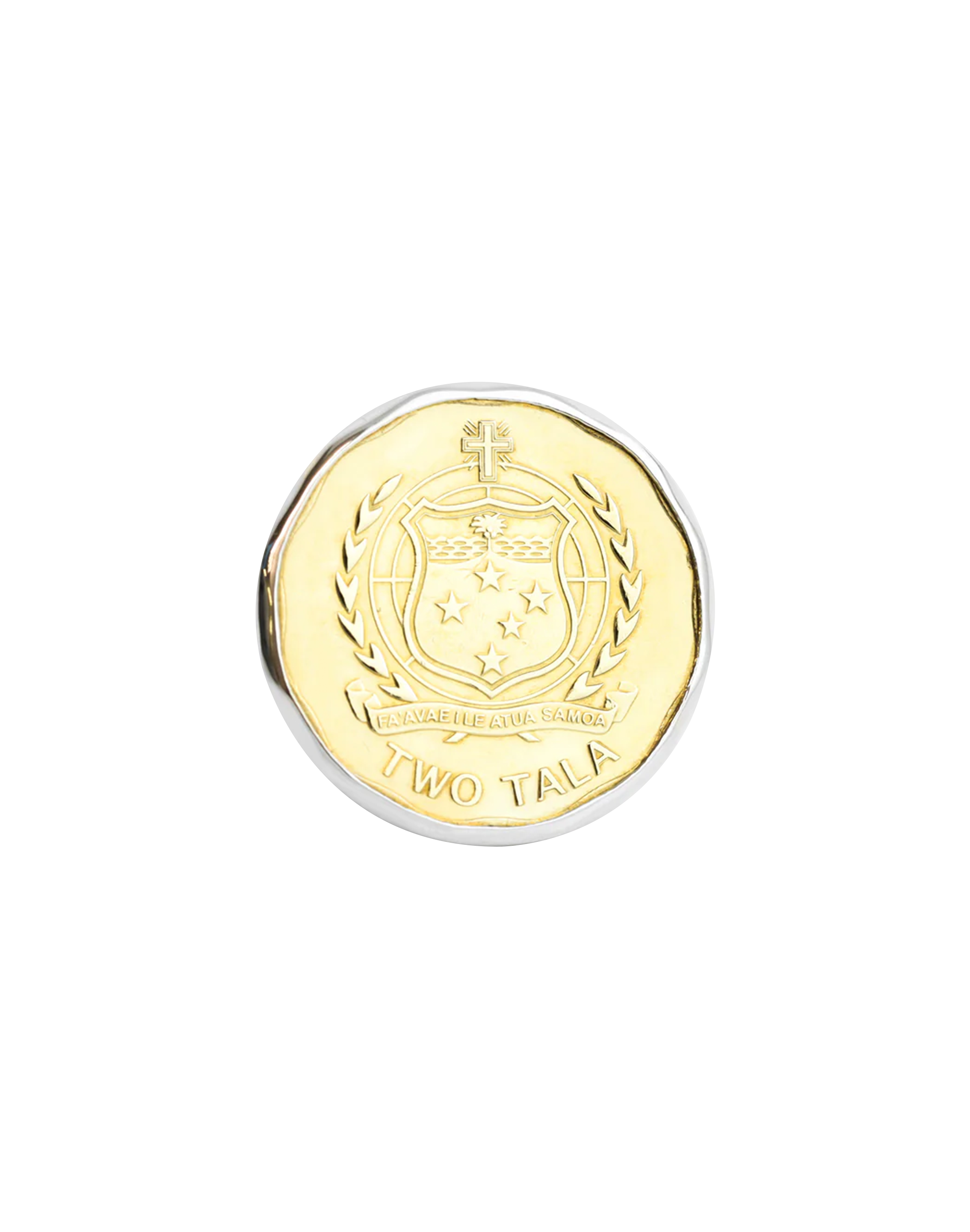 Sterling Silver Samoan Coin Ring