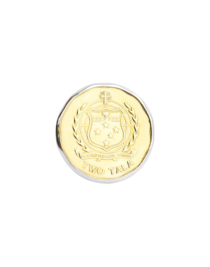 Sterling Silver Samoan Coin Ring