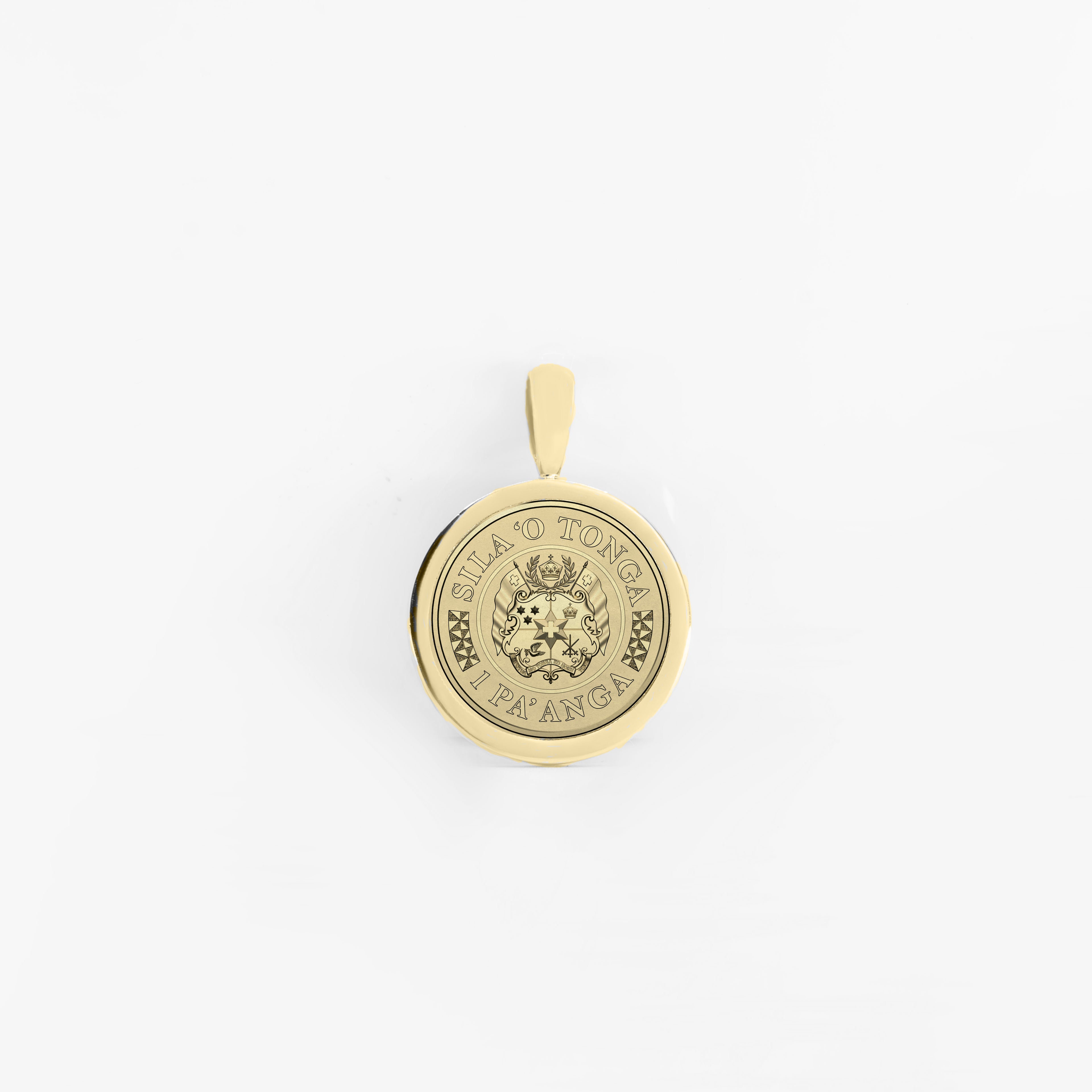 9ct Gold Tongan Shield Coin Pendant