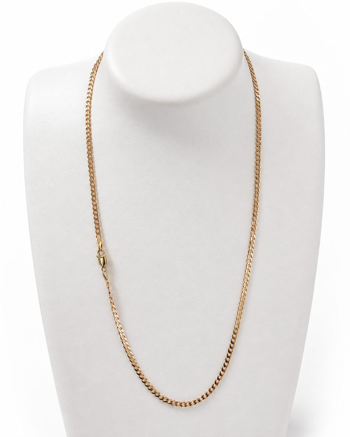 9ct gold chain 50cm 3mm wide necklace
