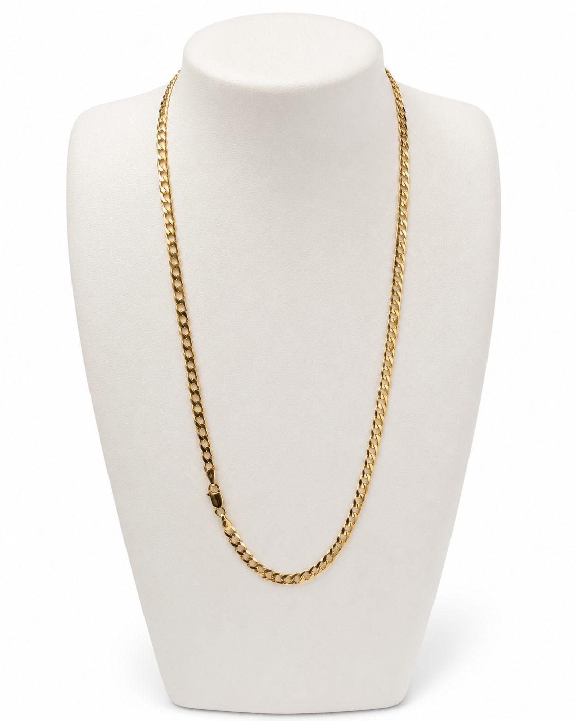 9ct gold chain 4mm wide necklace