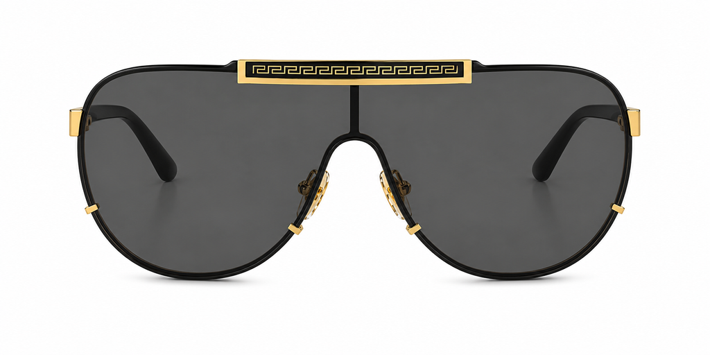 Versace 2140 Gold Pilot Sunglasses
