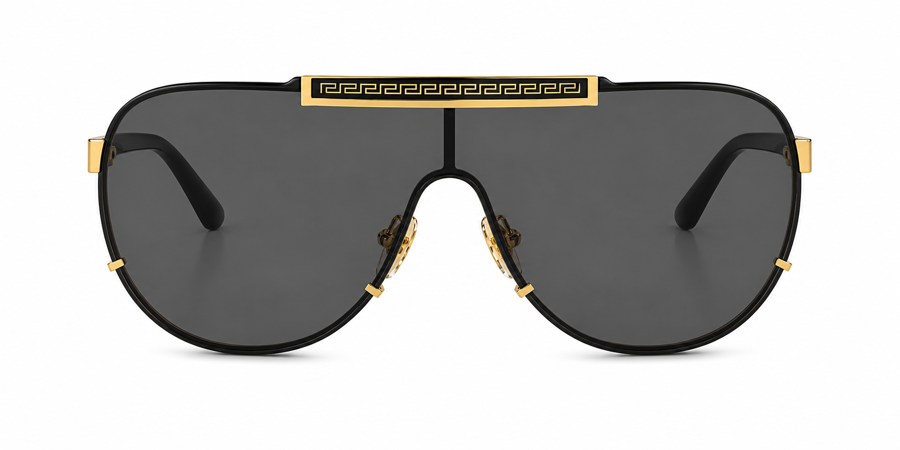 Versace 2140 Gold Pilot Sunglasses