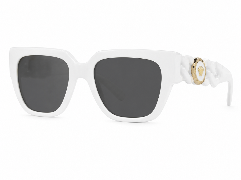 Versace White Twist Frame Sunglasses MOD.4409– 314/87