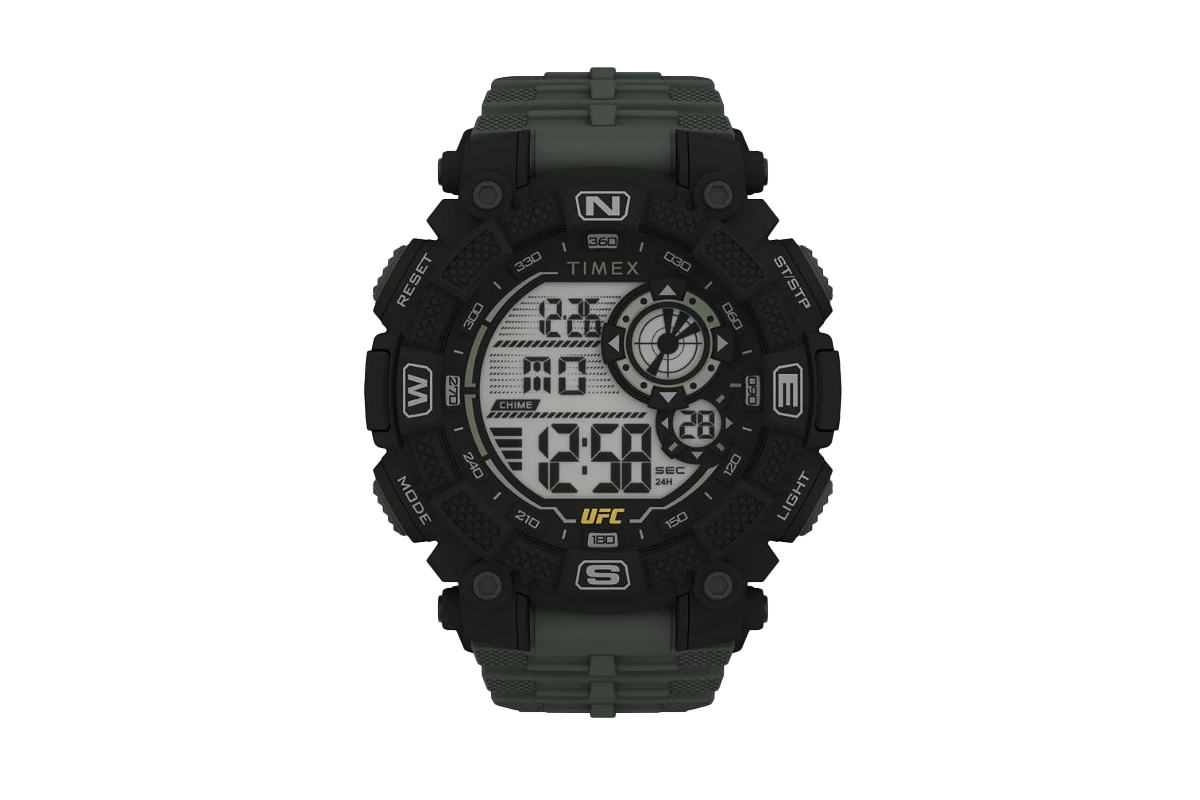 Timex UFC Men's Quartz Redemption Resin Green Watch, 50mm