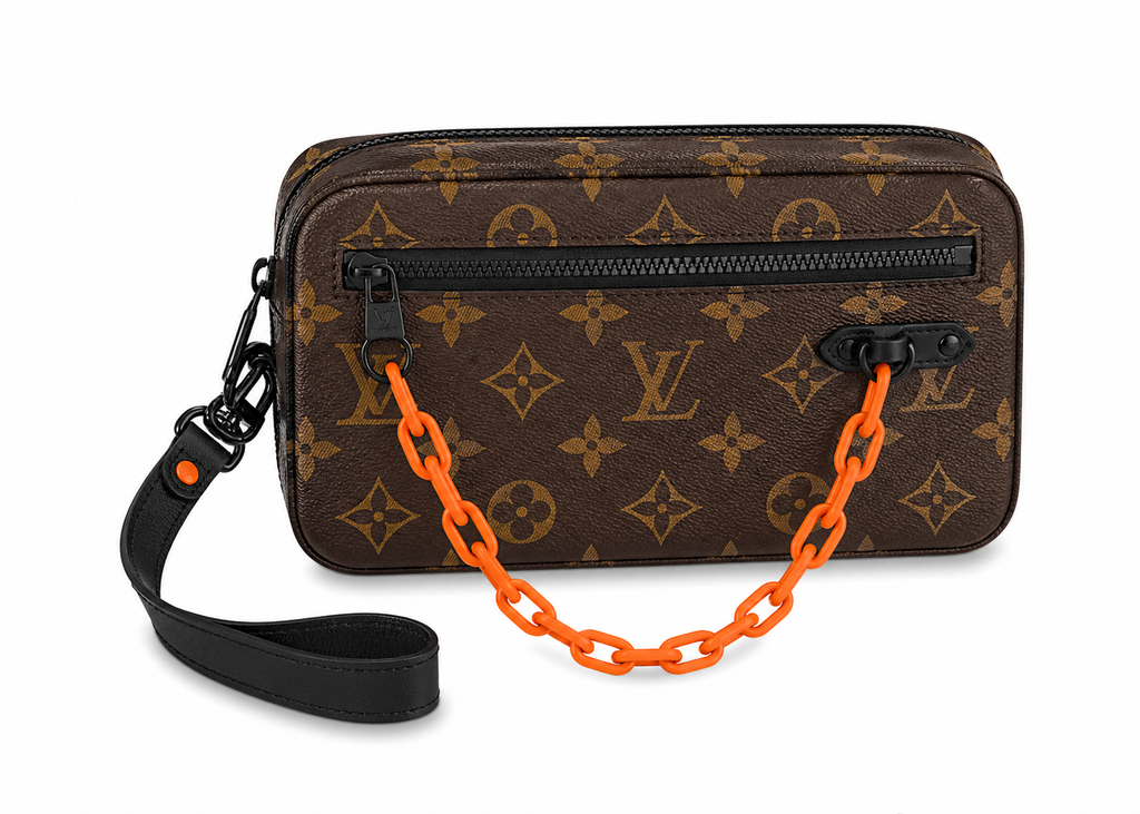 Louis Vuitton Pochette Volga Monogram Chain Clutch