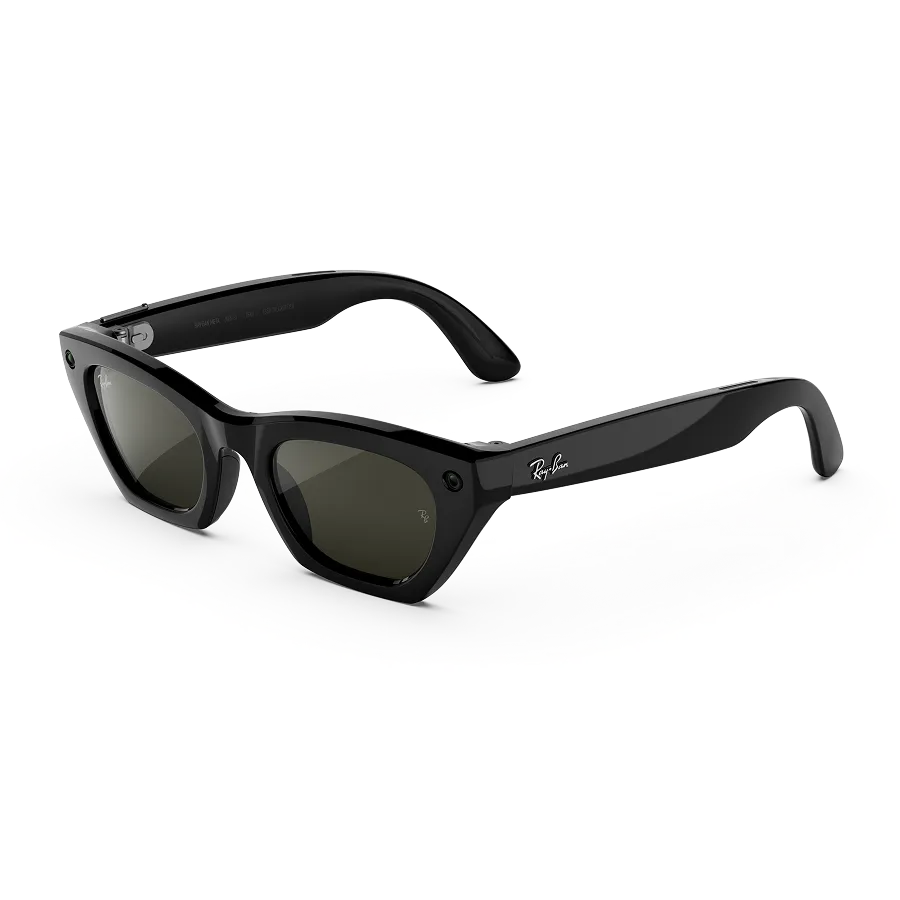 Ray-Ban Meta Gen 3 Zena Shiny Black / Polarised Green official product image