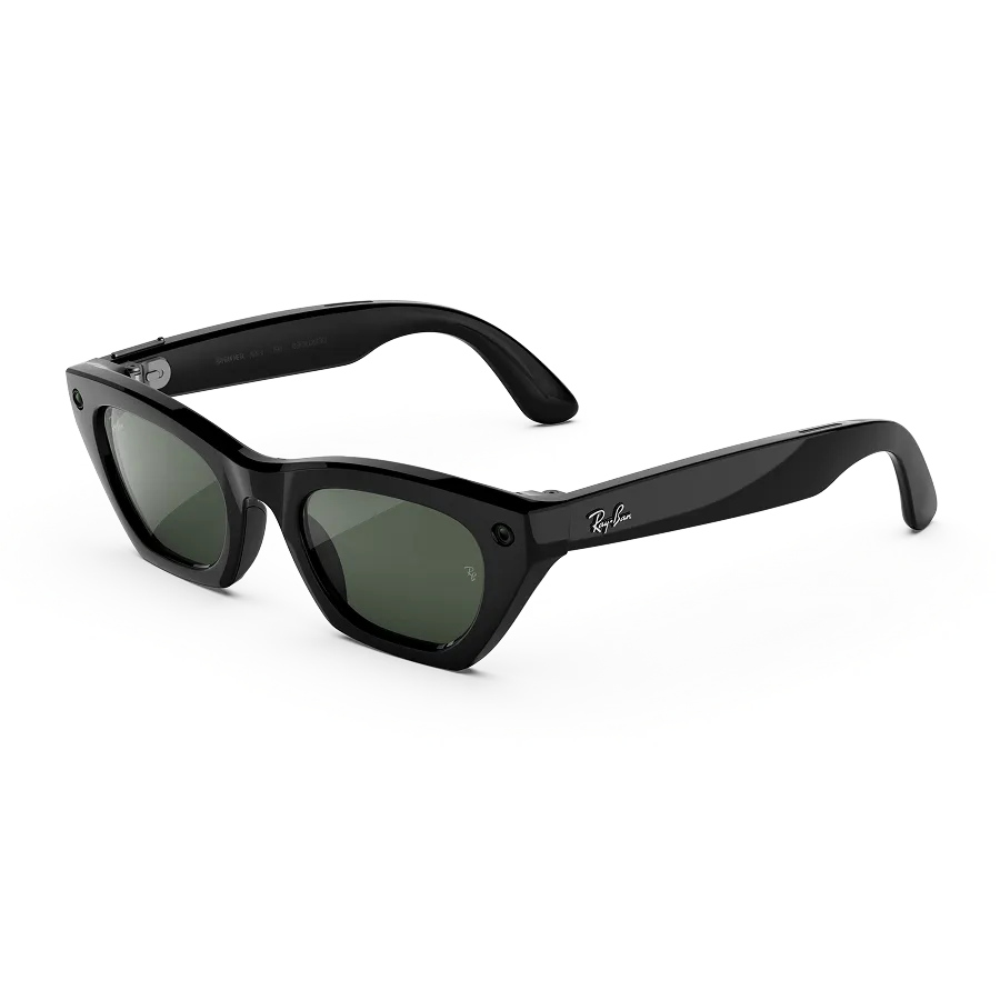 Ray-Ban Meta Gen 3 Zena Shiny Black / Transitions Graphite Green official product image