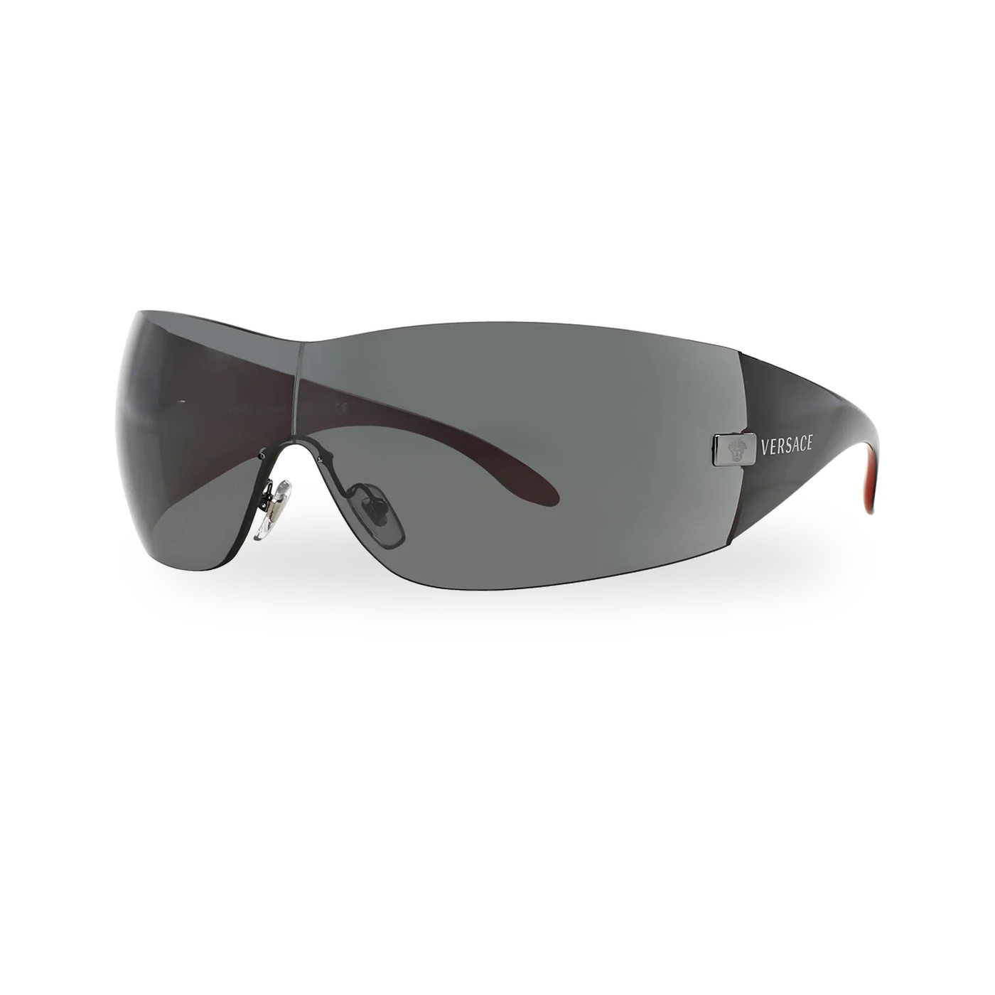 Versace 0VE2054 sunglasses in Gunmetal with Dark grey lenses - transparent product photo with soft shadow