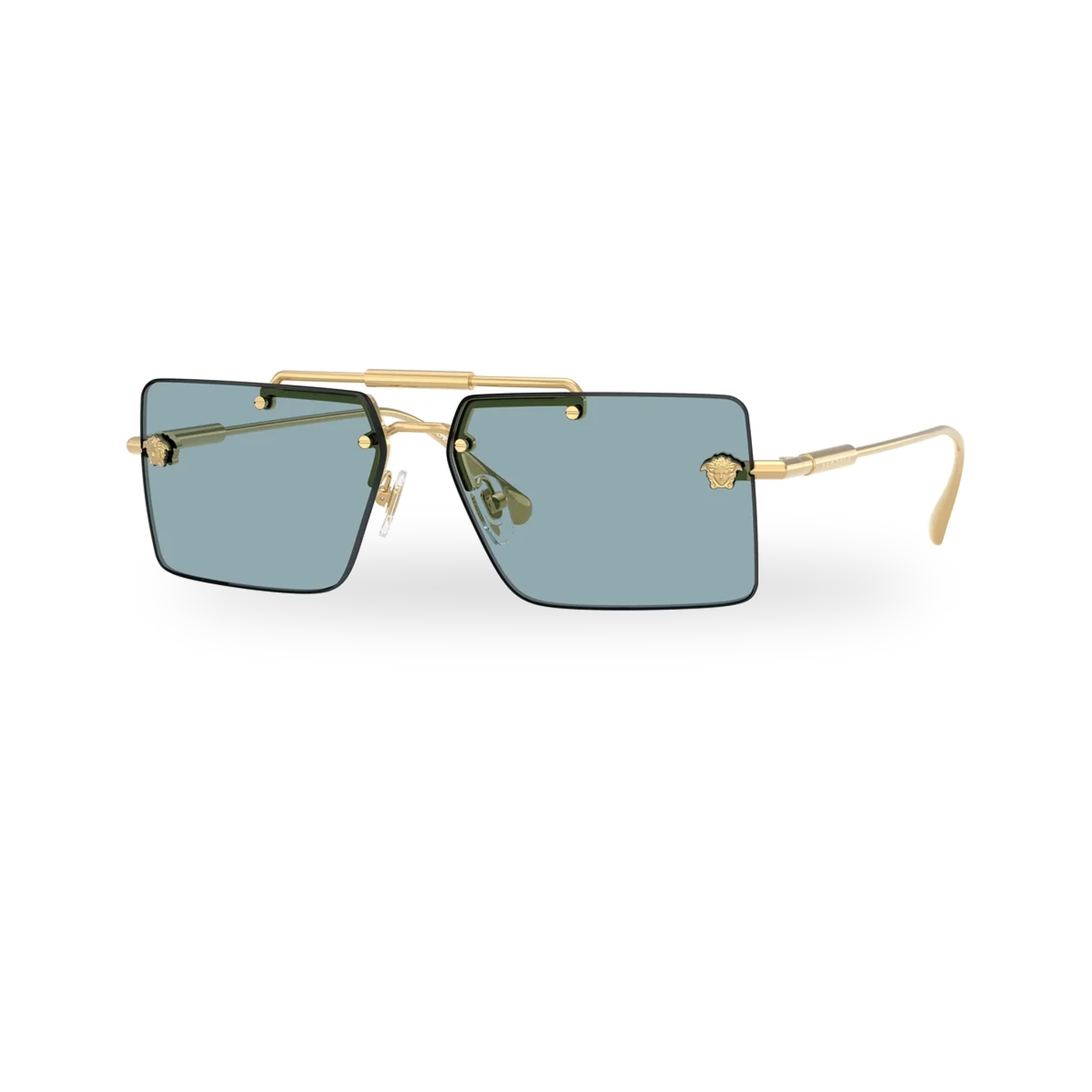 Versace 0VE2245 sunglasses in Gold with Blue lenses - transparent product photo with soft shadow
