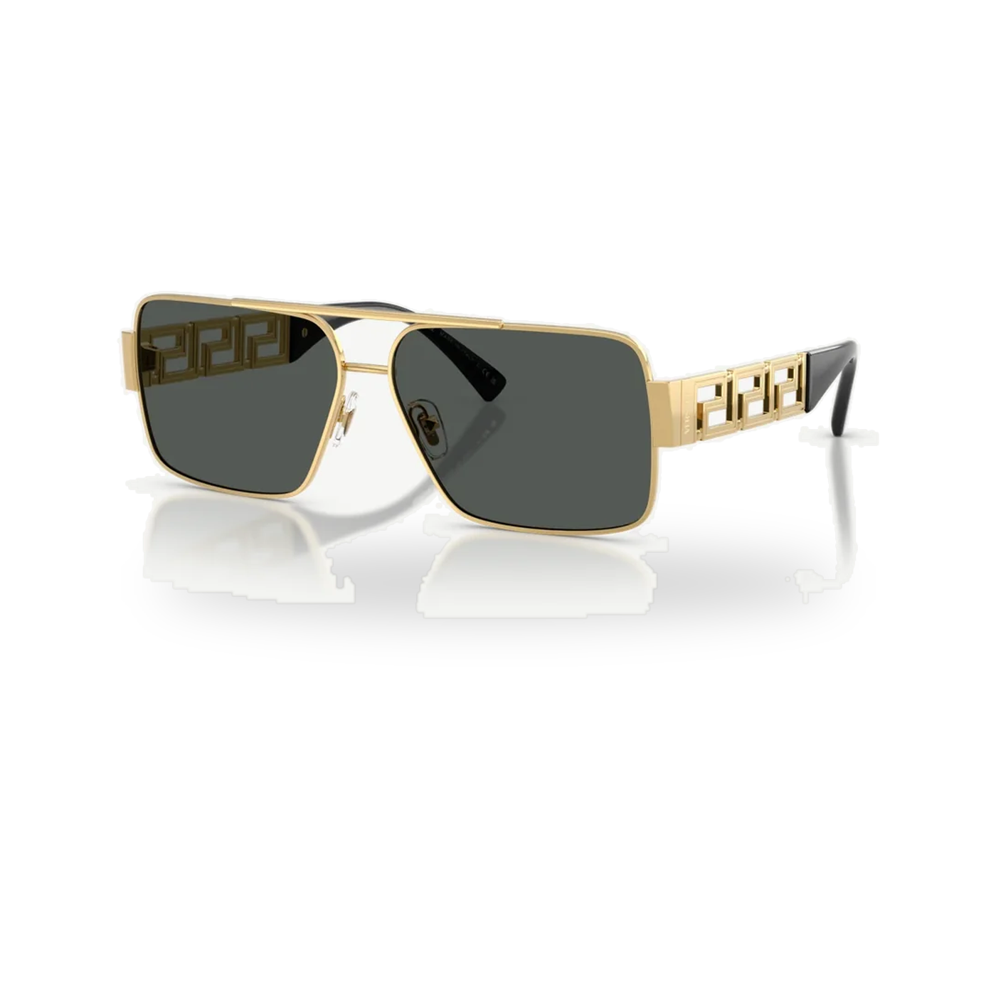 Versace 0VE2290 sunglasses in Gold with Dark grey lenses - transparent product photo with soft shadow