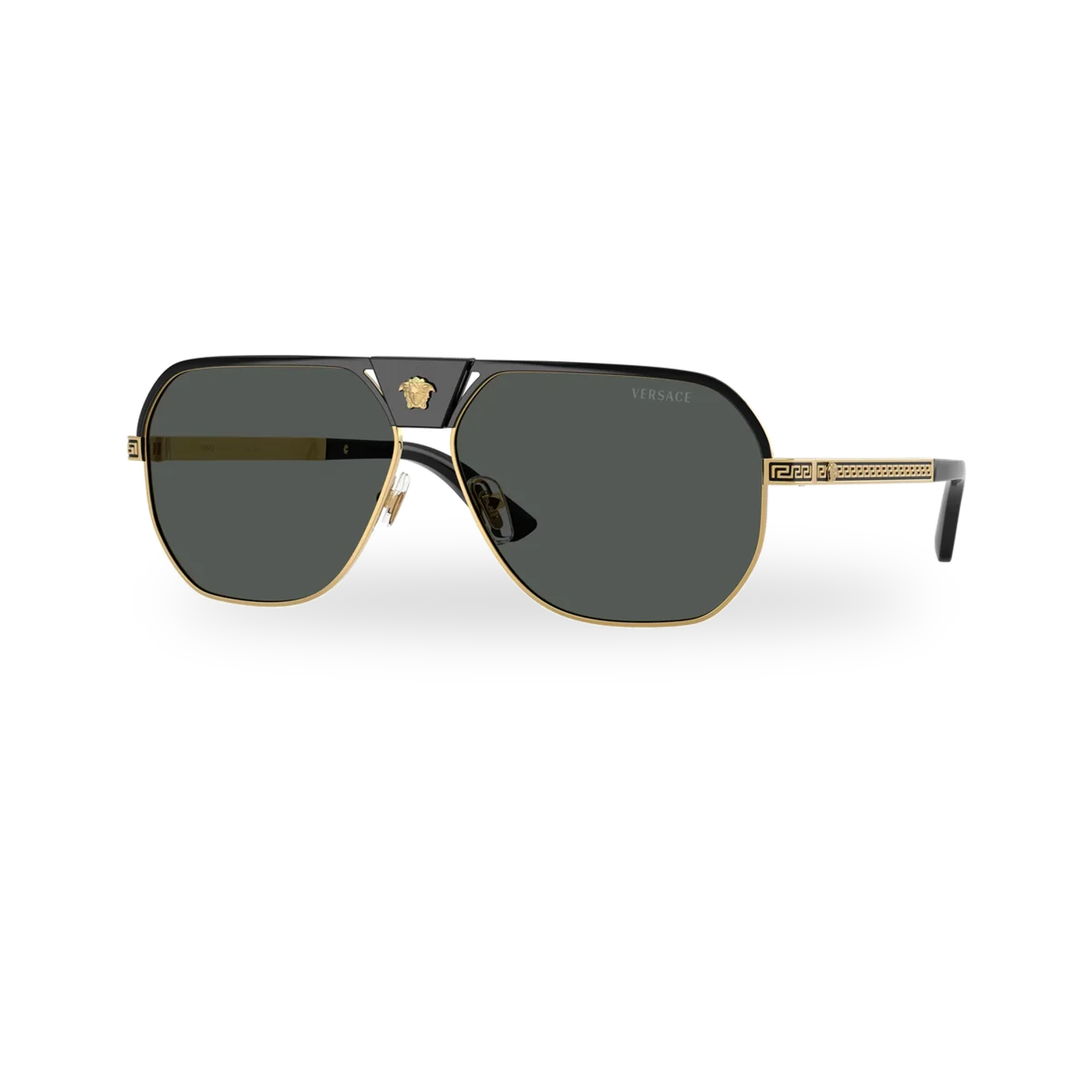 Versace 0VE2294 sunglasses in Black with Dark grey lenses - transparent product photo with soft shadow