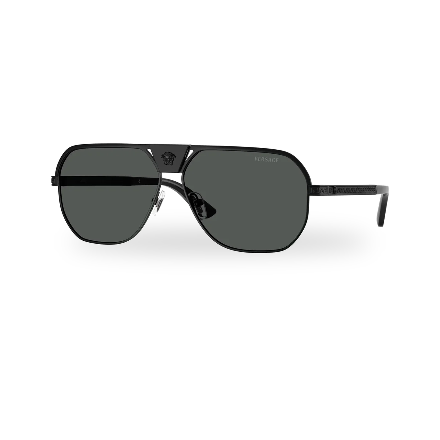 Versace 0VE2294 sunglasses in Matte black with Dark grey lenses - transparent product photo with soft shadow