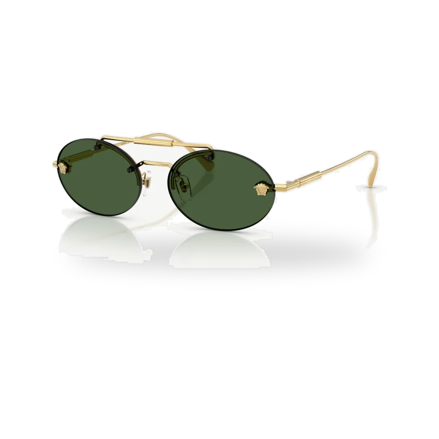 Versace 0VE2295 sunglasses in Gold with Dark green lenses - transparent product photo with soft shadow