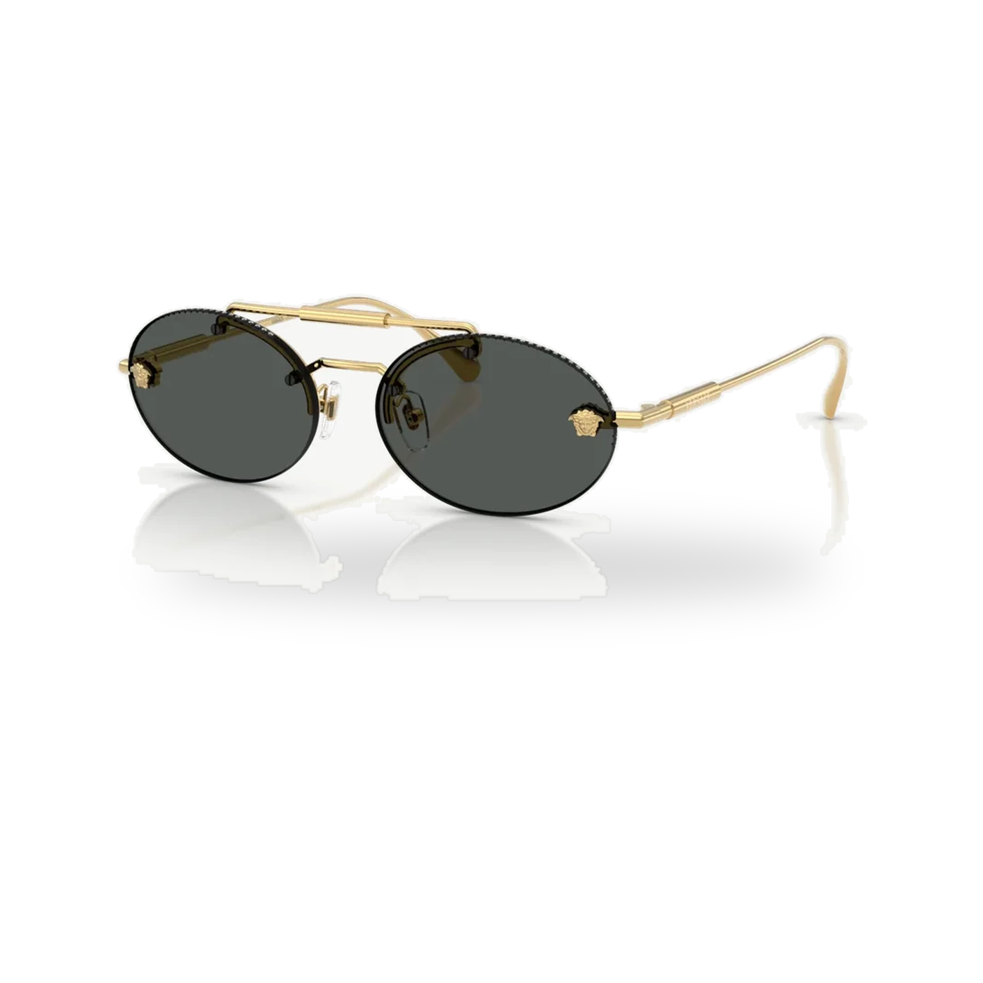 Versace 0VE2295 sunglasses in Gold with Dark grey lenses - transparent product photo with soft shadow