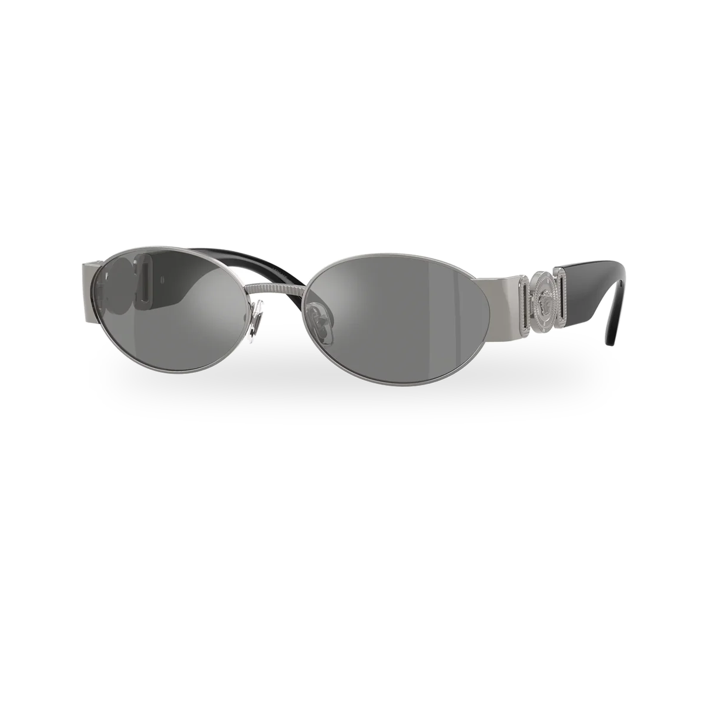 Versace 0VE2299 sunglasses in Gunmetal with Grey mirror silver lenses - transparent product photo with soft shadow