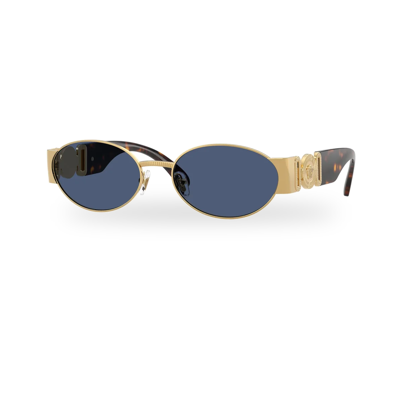 Versace 0VE2299 sunglasses in Gold with Dark blue lenses - transparent product photo with soft shadow
