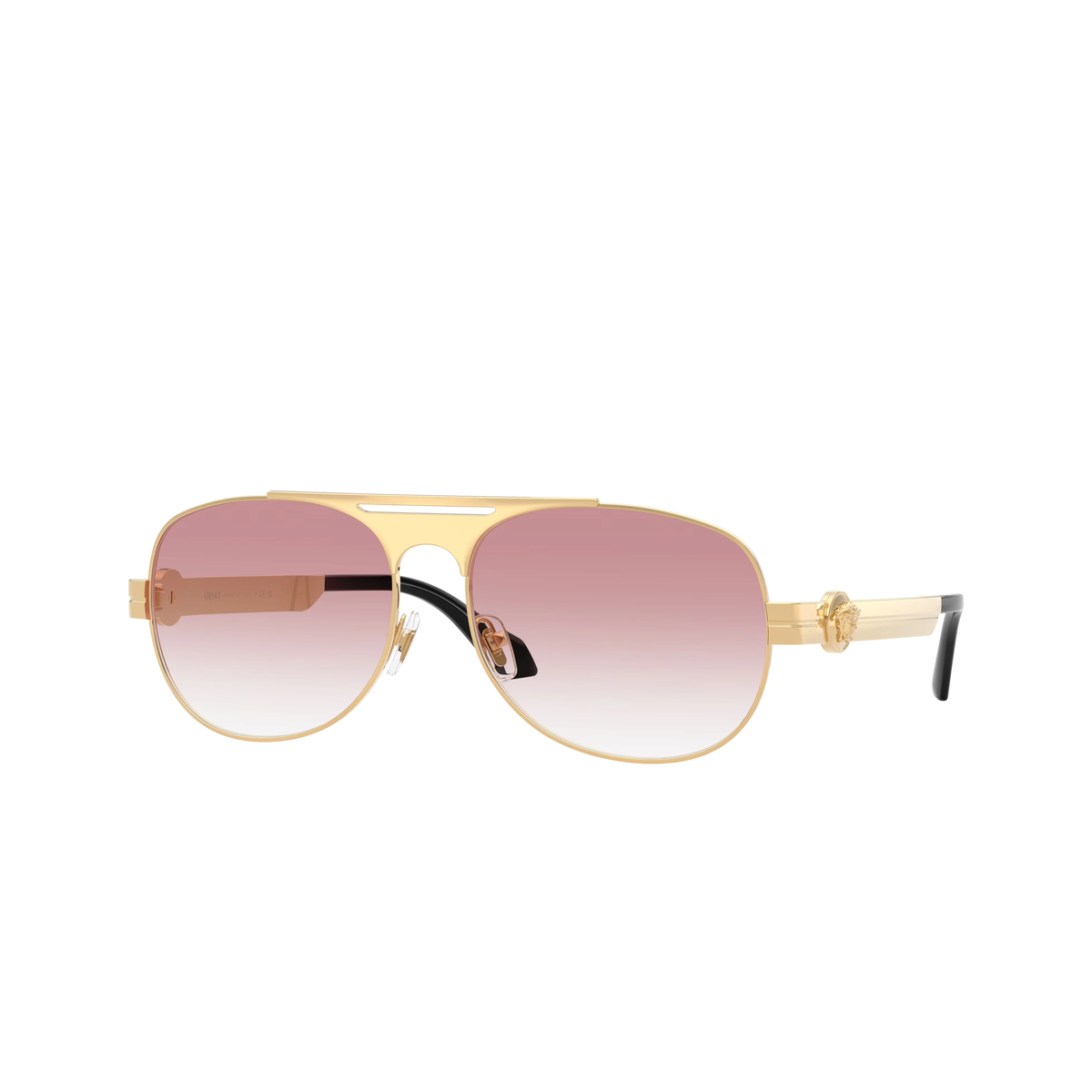 Versace 0VE2302 sunglasses in Gold versace with Clear gradient pink lenses