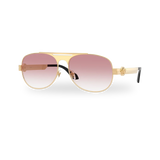 Gold versace / Clear gradient pink