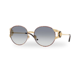 Gold versace/havana / Clear gradient blue