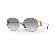 Gold versace/havana / Clear gradient blue