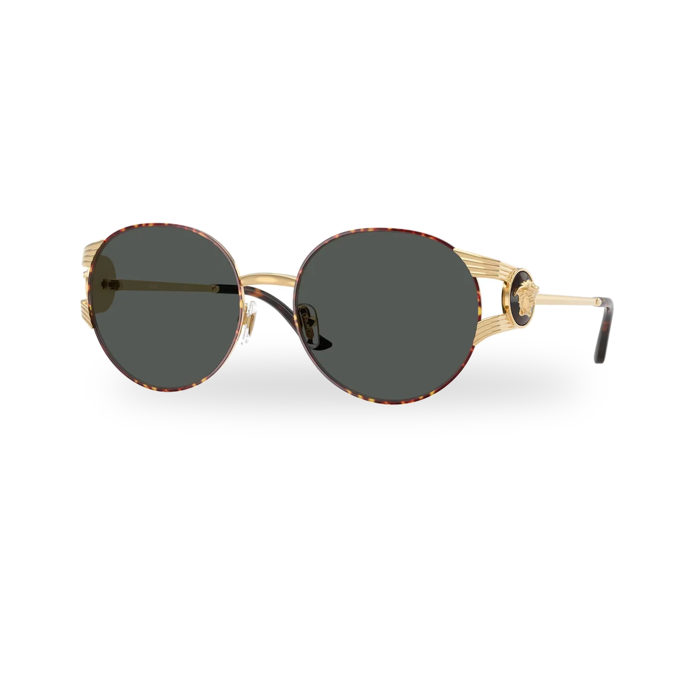 Versace 0VE2303 sunglasses in Gold versace/havana with Dark grey lenses - transparent product photo with soft shadow