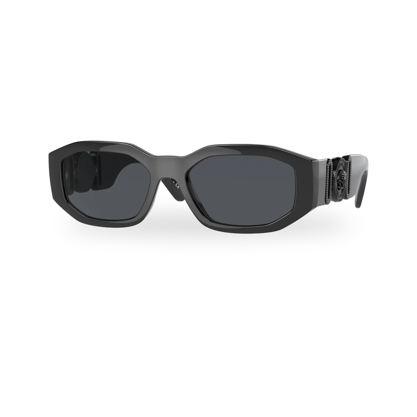 Versace 0VE4361 sunglasses in Black with Dark grey lenses - transparent product photo with soft shadow