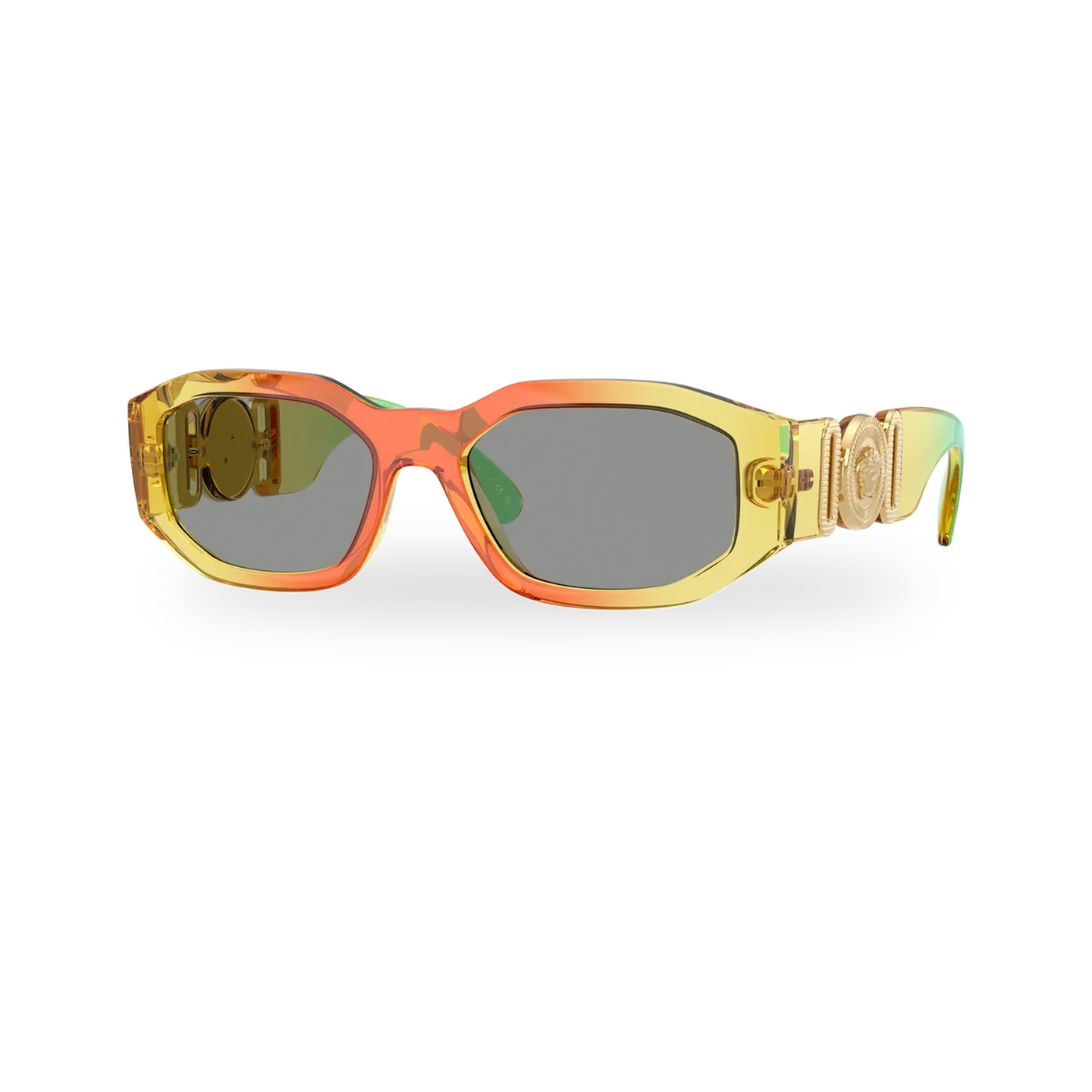 Versace 0VE4361 sunglasses in Gradient yellow/red/green with Grey lenses - transparent product photo with soft shadow