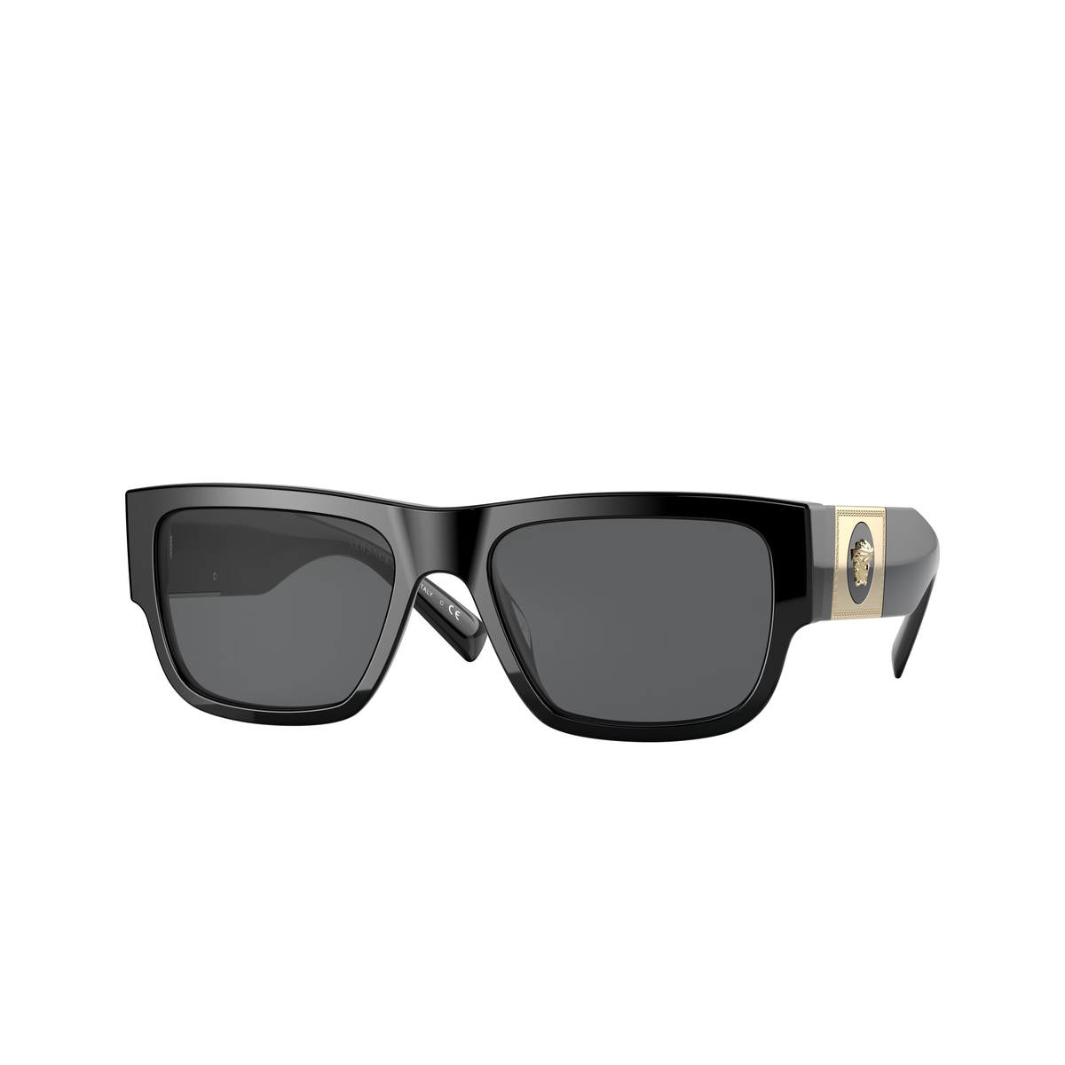Versace 0VE4406 sunglasses in Black with Dark grey lenses