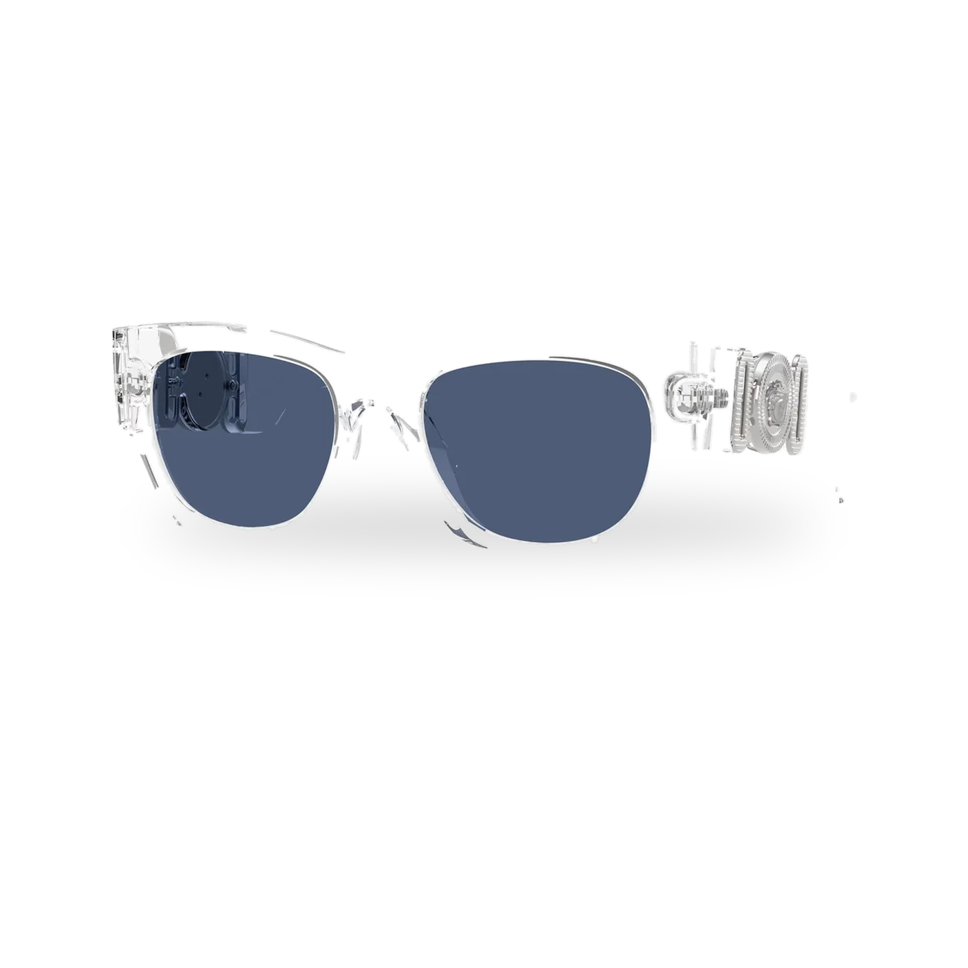Versace 0VE4479U sunglasses in Crystal with Blue lenses - transparent product photo with soft shadow