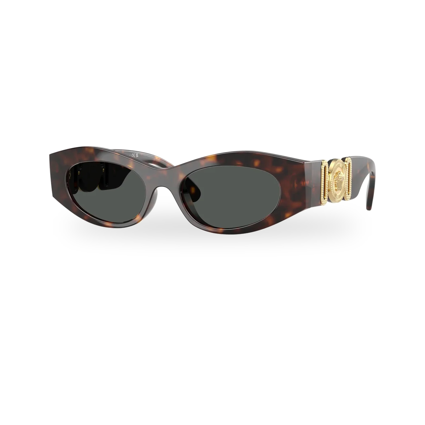 Versace 0VE4480U sunglasses in Havana with Dark grey lenses - transparent product photo with soft shadow