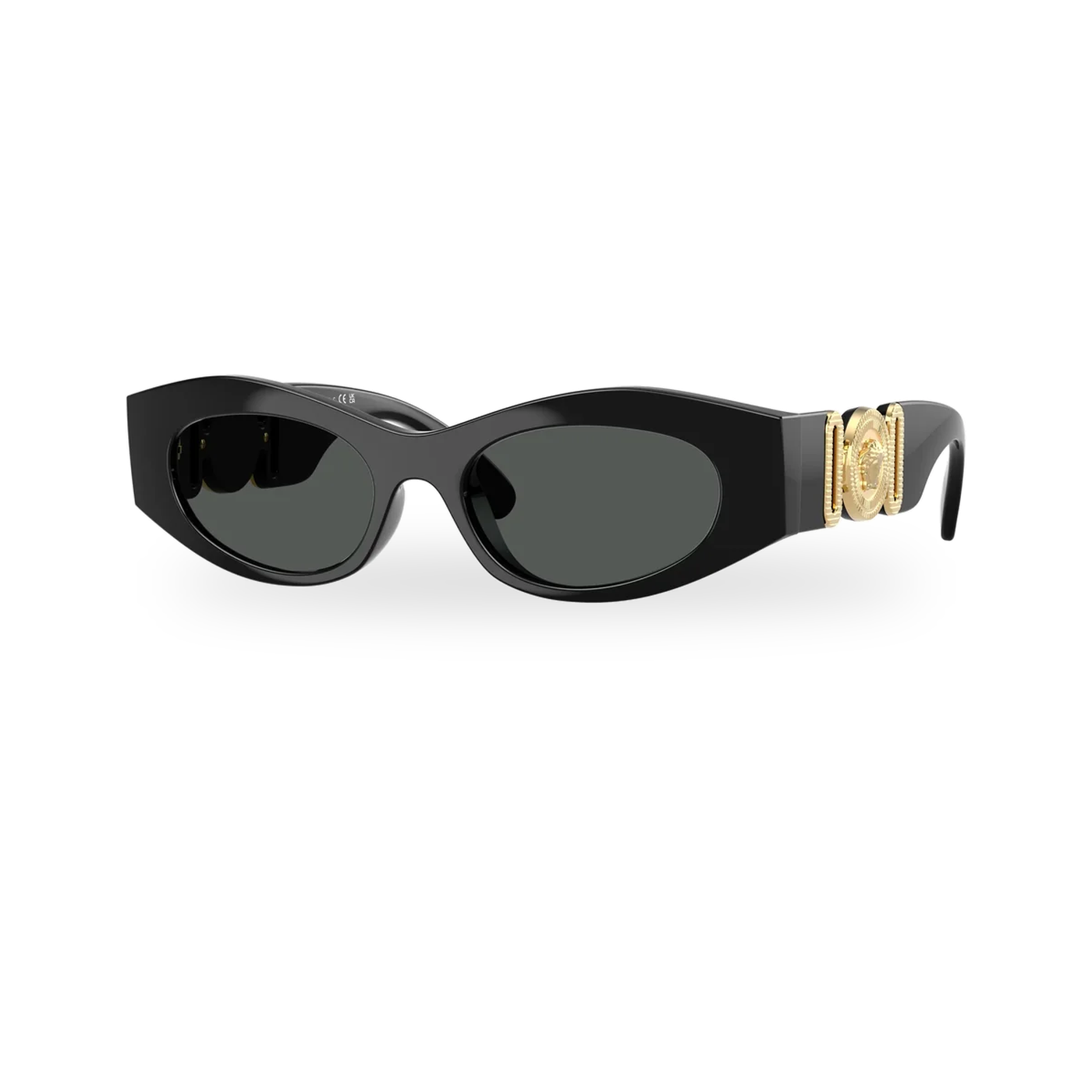 Versace 0VE4480U sunglasses in Black with Dark grey lenses - transparent product photo with soft shadow