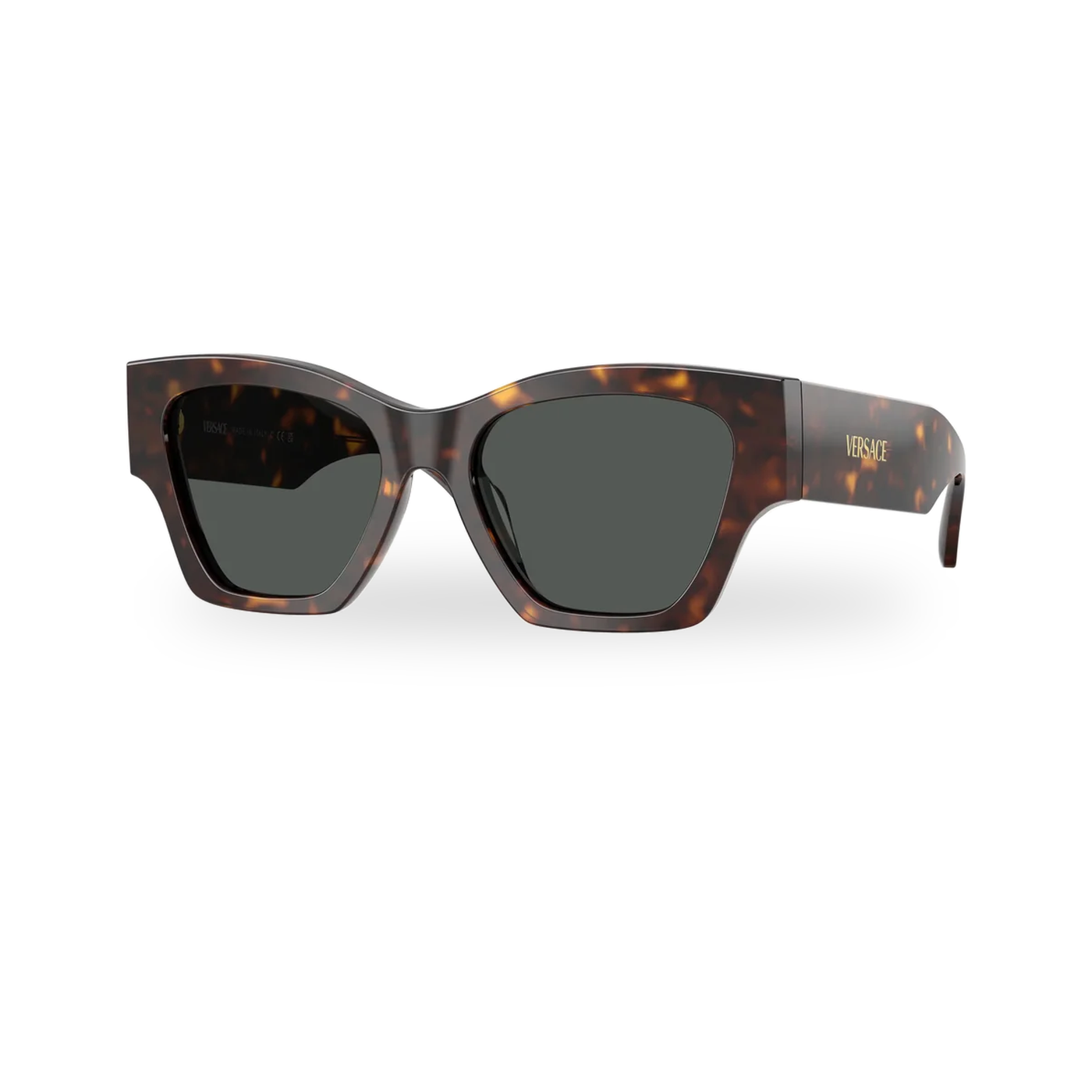 Versace 0VE4492U sunglasses in Dark havana with Dark grey lenses - transparent product photo with soft shadow