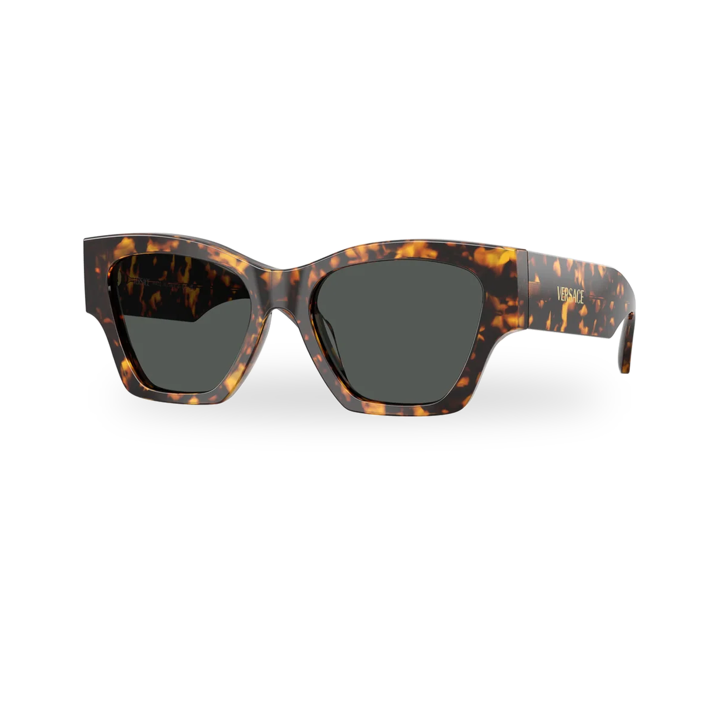 Versace 0VE4492U sunglasses in Havana tortoise with Dark grey lenses - transparent product photo with soft shadow