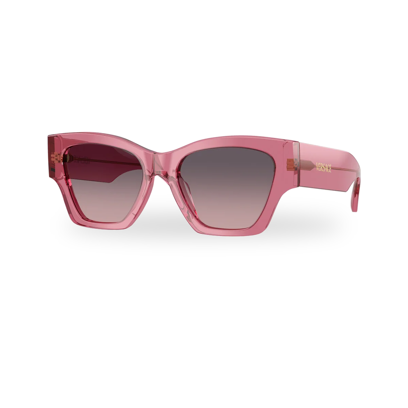 Versace 0VE4492U sunglasses in Transparent pink with Pink gradient grey lenses - transparent product photo with soft shadow