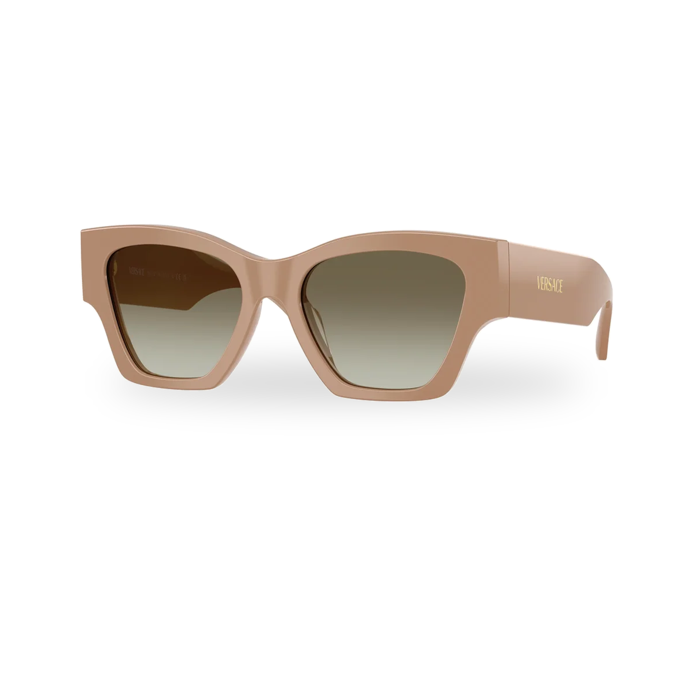 Versace 0VE4492U sunglasses in Solid camel with Green gradient lenses - transparent product photo with soft shadow