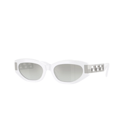 White / Grey mirror gradient silver