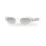 White / Grey mirror gradient silver