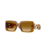 Transparent yellow / Yellow gradient brown