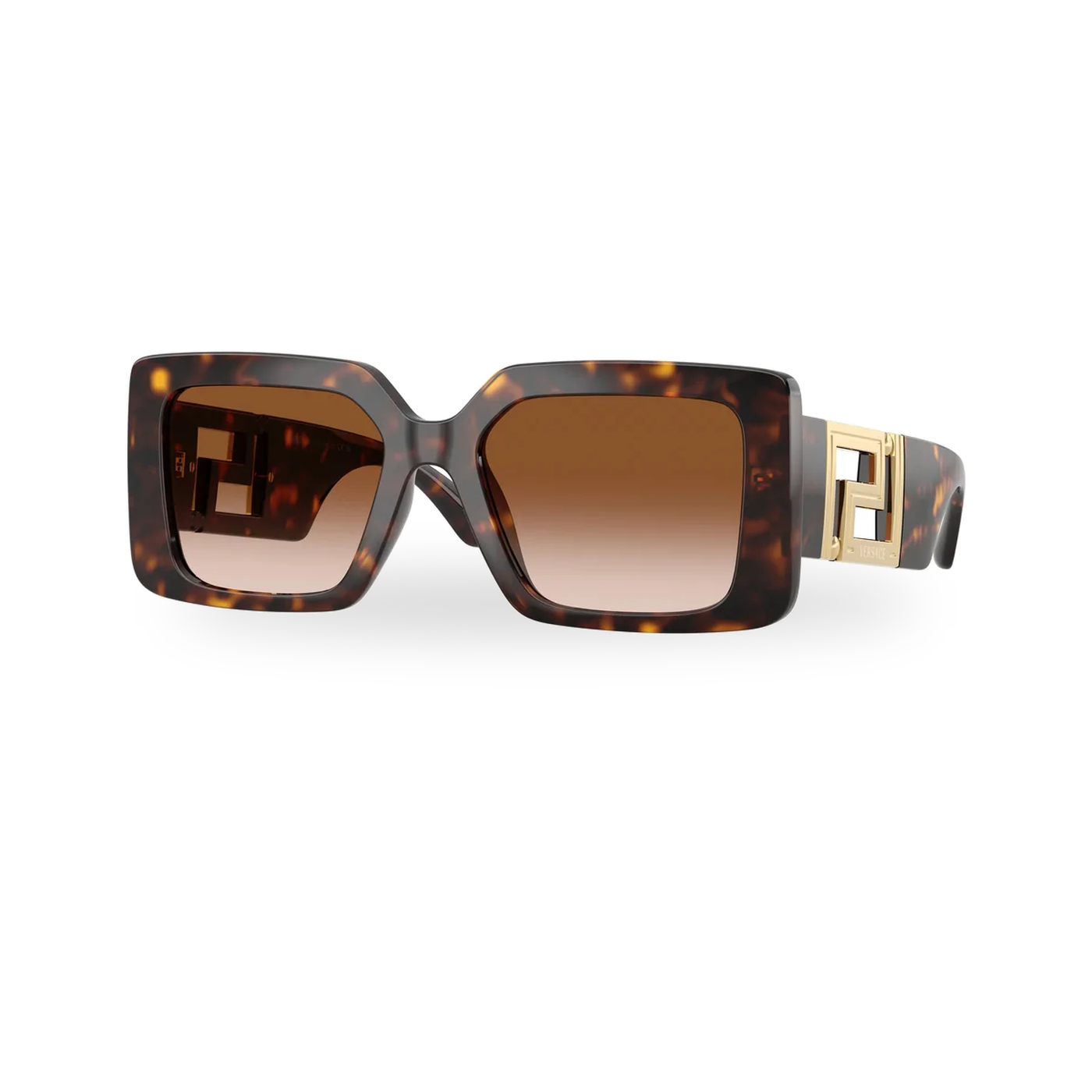 Versace 0VE4505U sunglasses in Havana with Brown gradient lenses - transparent product photo with soft shadow