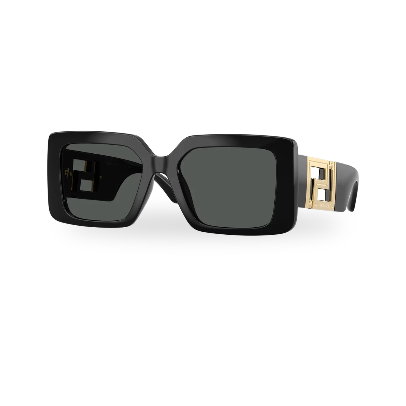 Versace 0VE4505U sunglasses in Black with Dark grey lenses - transparent product photo with soft shadow