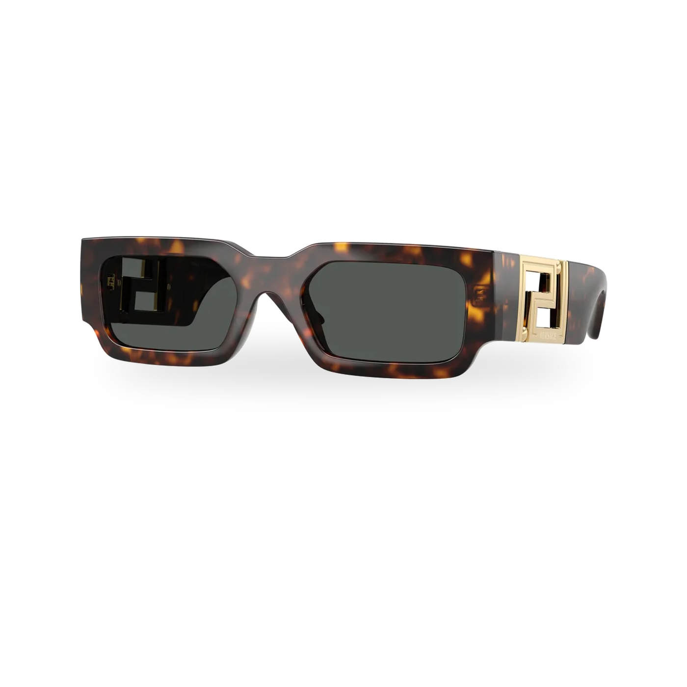 Versace 0VE4506U sunglasses in Havana with Dark grey lenses - transparent product photo with soft shadow