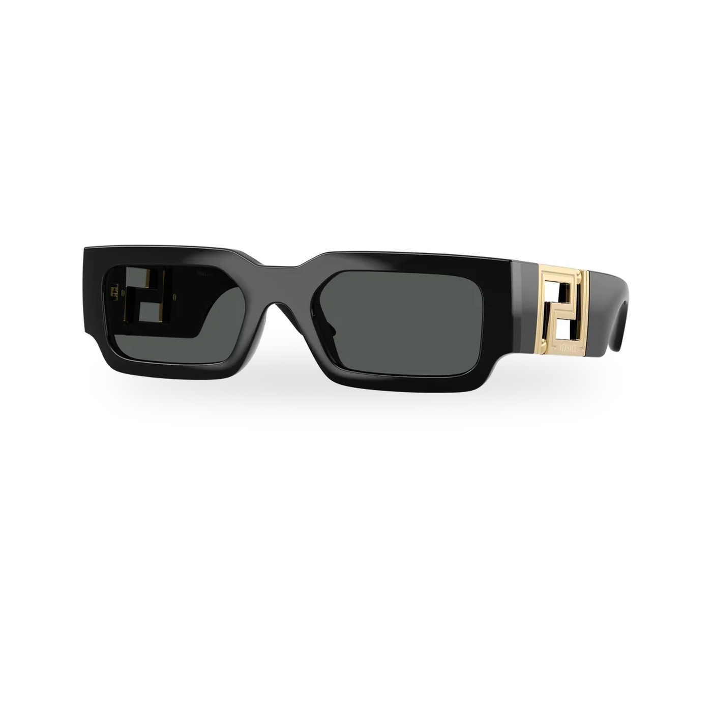 Versace 0VE4506U sunglasses in Black with Dark grey lenses - transparent product photo with soft shadow