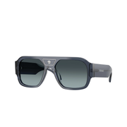 Transparent dark blue / Blue gradient grey