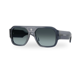 Transparent dark blue / Blue gradient grey